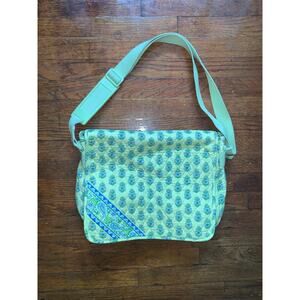 Vera Bradley Patterned Bag Light Green Blue All Over Print